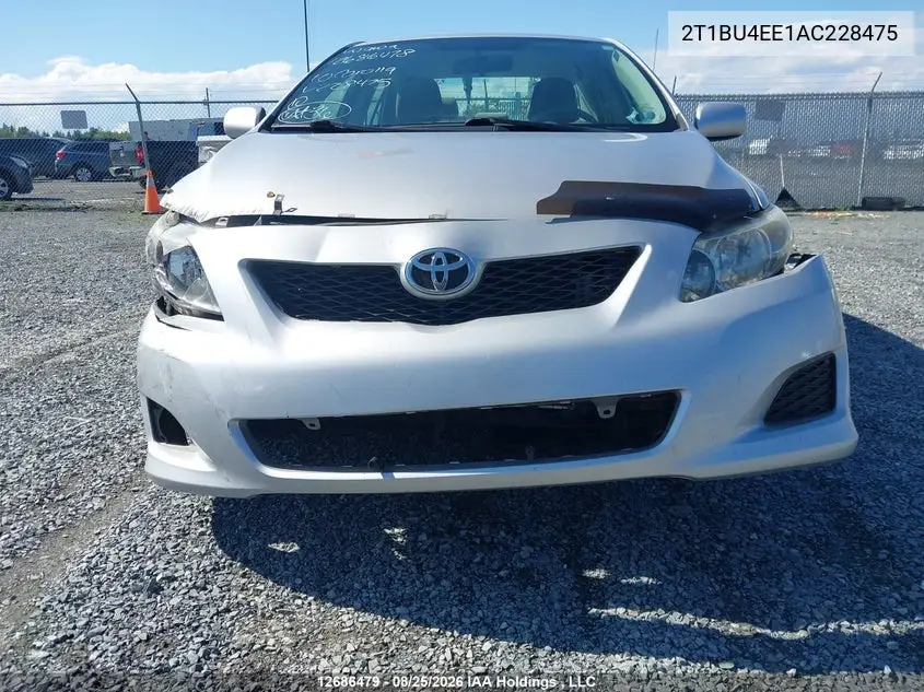 2010 TOYOTA COROLLA VIN 2T1BU4EE1AC228475 — фото 6
