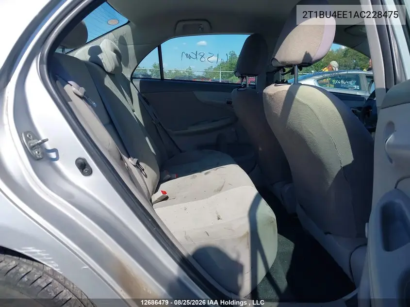 2010 TOYOTA COROLLA VIN 2T1BU4EE1AC228475 — фото 8