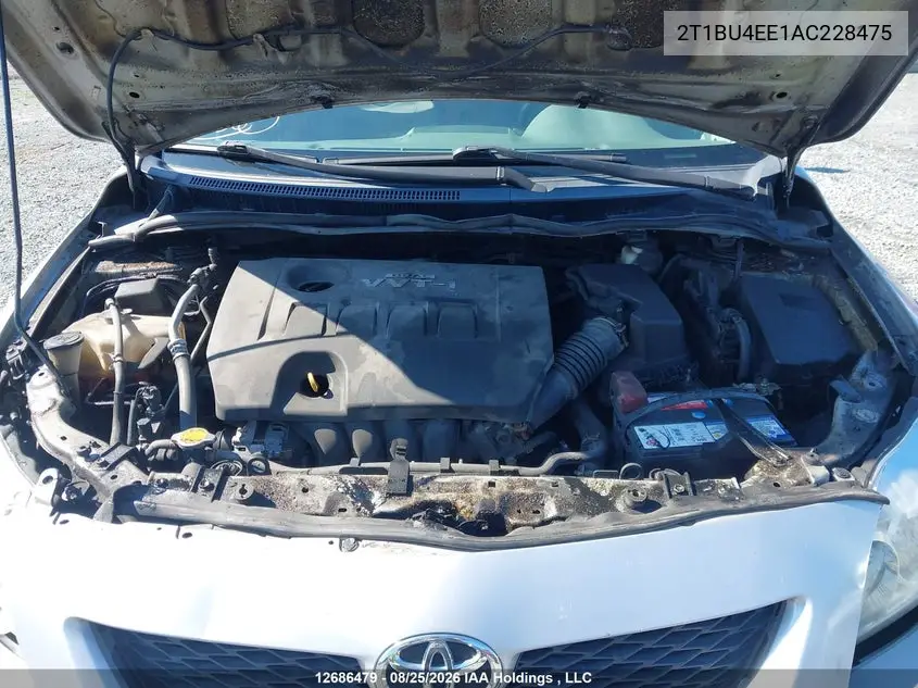 2010 TOYOTA COROLLA VIN 2T1BU4EE1AC228475 — фото 9
