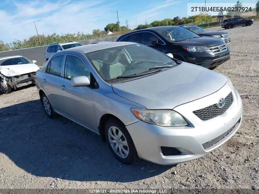 TOYOTA COROLLA 2010, VIN 2T1BU4EE5AC237924
