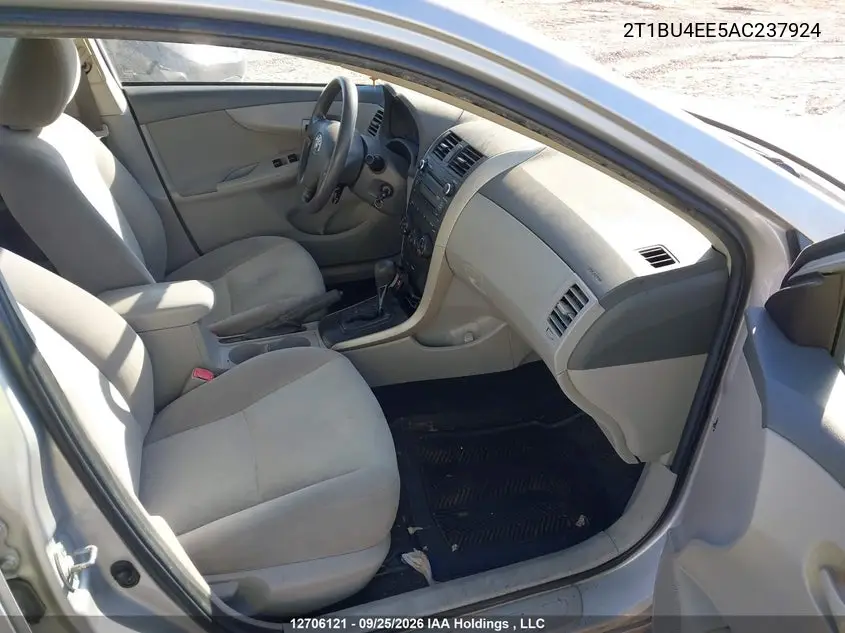 2010 TOYOTA COROLLA VIN 2T1BU4EE5AC237924 — фото 5