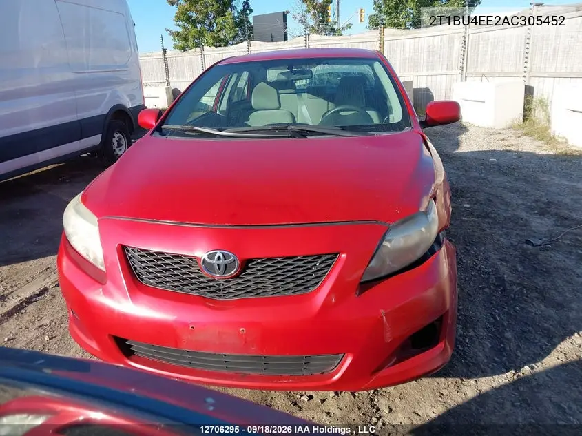 2010 TOYOTA COROLLA VIN 2T1BU4EE2AC305452 — фото 12