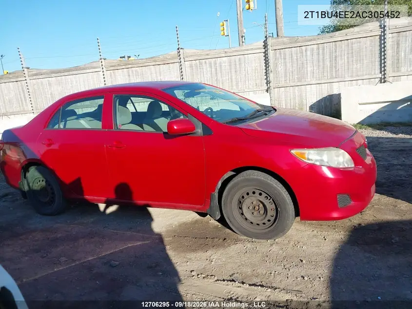 2010 TOYOTA COROLLA VIN 2T1BU4EE2AC305452 — фото 13