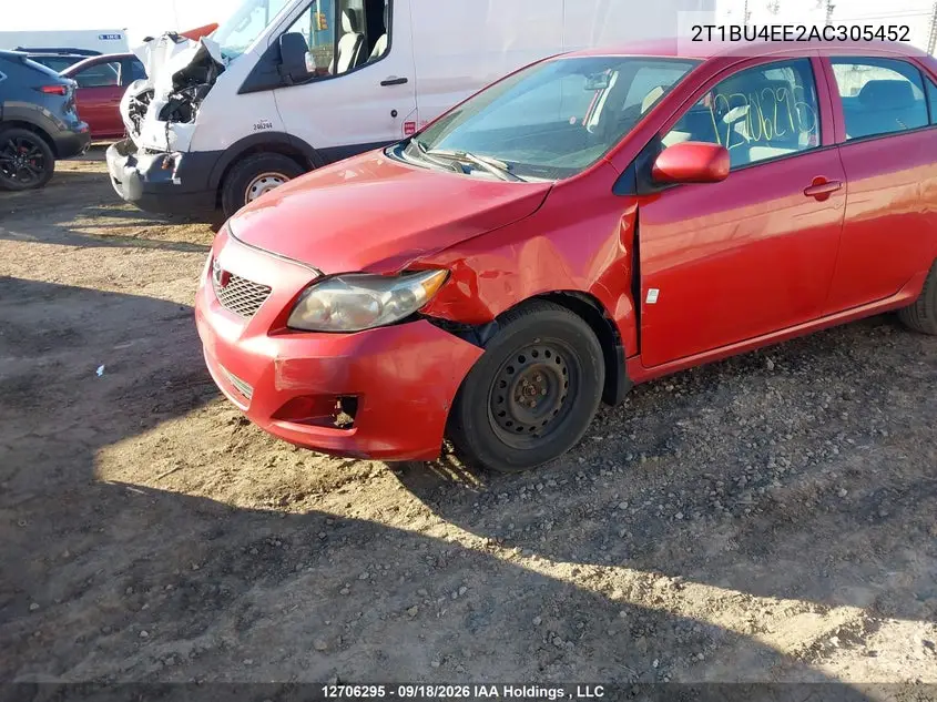 2010 TOYOTA COROLLA VIN 2T1BU4EE2AC305452 — фото 6
