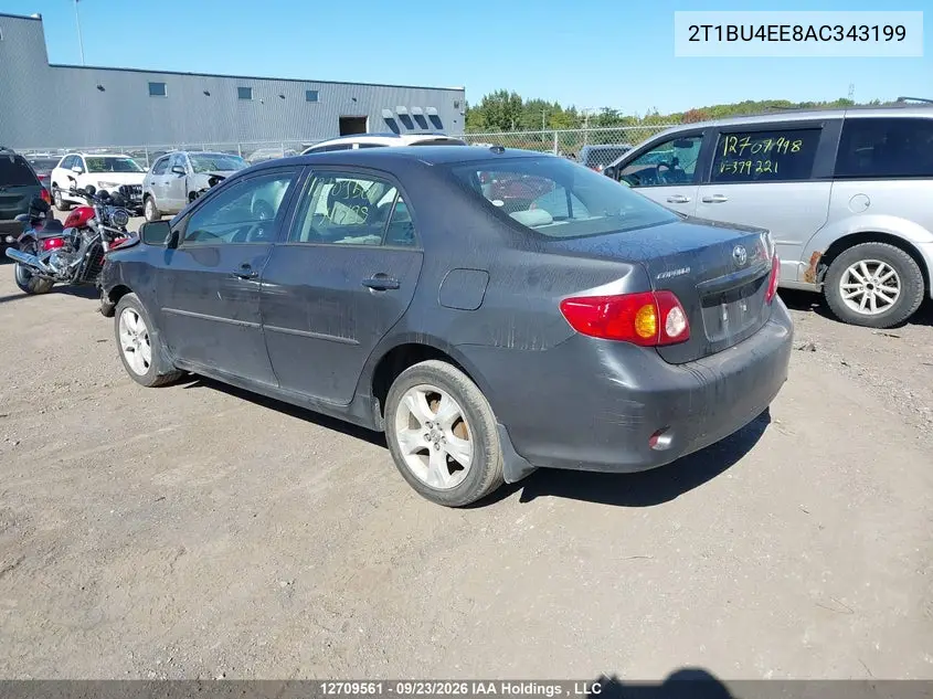 2010 TOYOTA COROLLA VIN 2T1BU4EE8AC343199 — фото 3