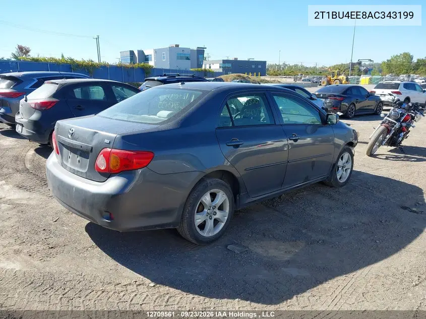 2010 TOYOTA COROLLA VIN 2T1BU4EE8AC343199 — фото 4