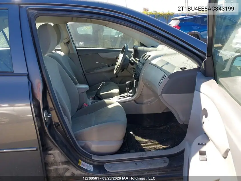 2010 TOYOTA COROLLA VIN 2T1BU4EE8AC343199 — фото 5