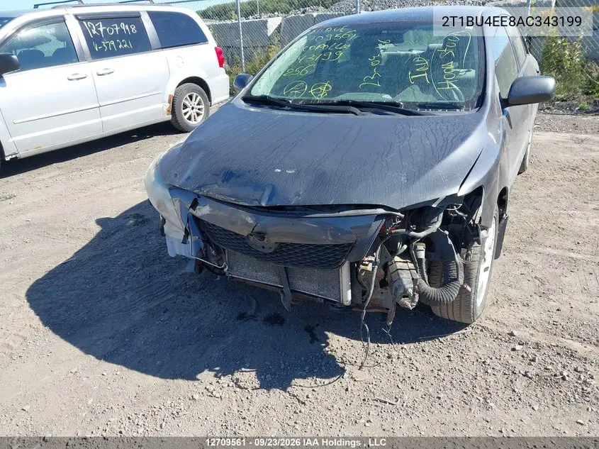 2010 TOYOTA COROLLA VIN 2T1BU4EE8AC343199 — фото 6