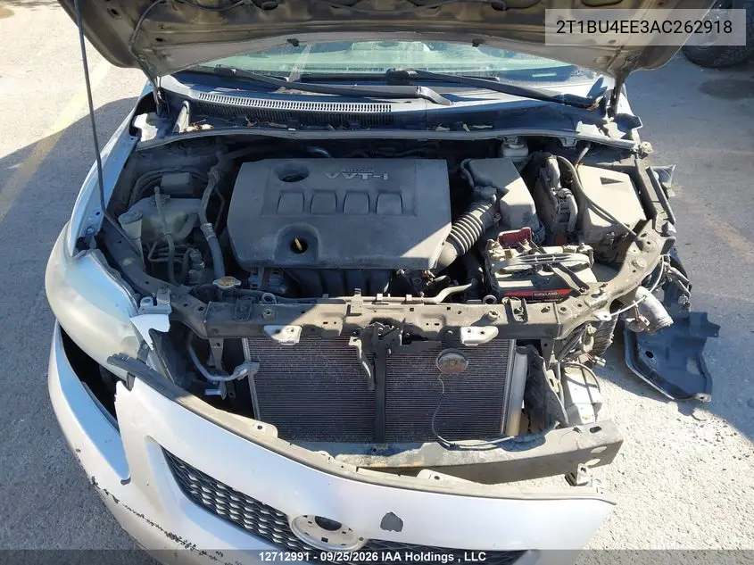 2010 TOYOTA COROLLA VIN 2T1BU4EE3AC262918 — фото 10