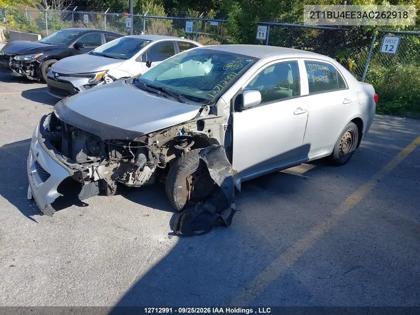 2010 TOYOTA COROLLA VIN 2T1BU4EE3AC262918 — фото 2