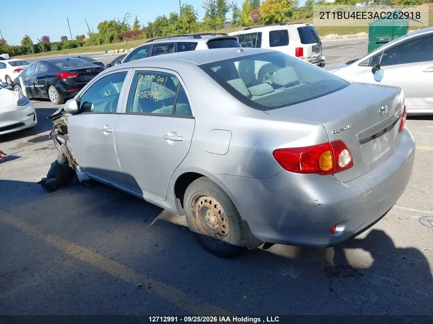 2010 TOYOTA COROLLA VIN 2T1BU4EE3AC262918 — фото 3
