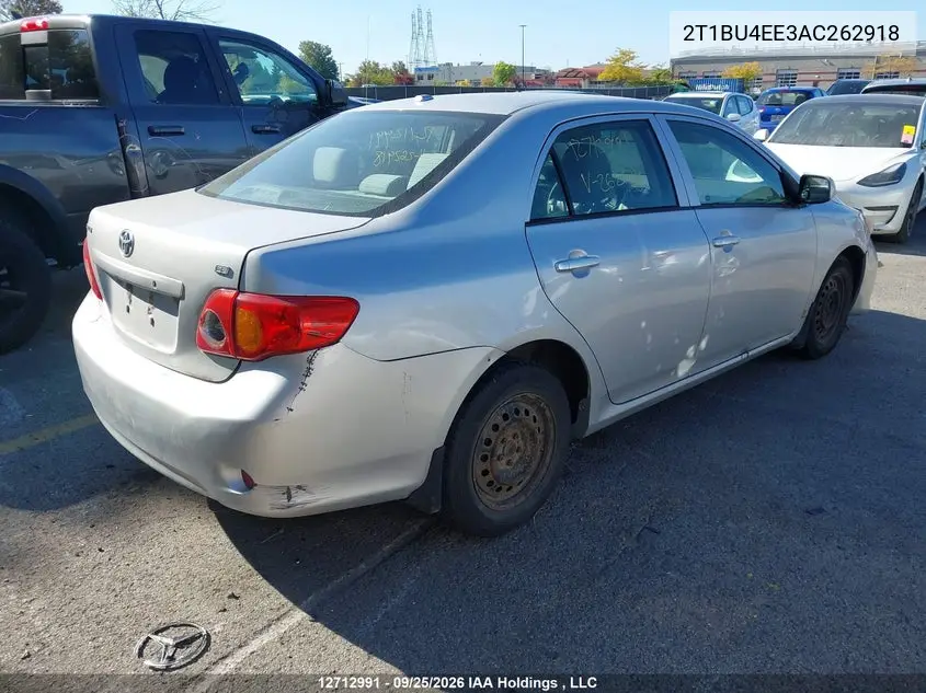 2010 TOYOTA COROLLA VIN 2T1BU4EE3AC262918 — фото 4
