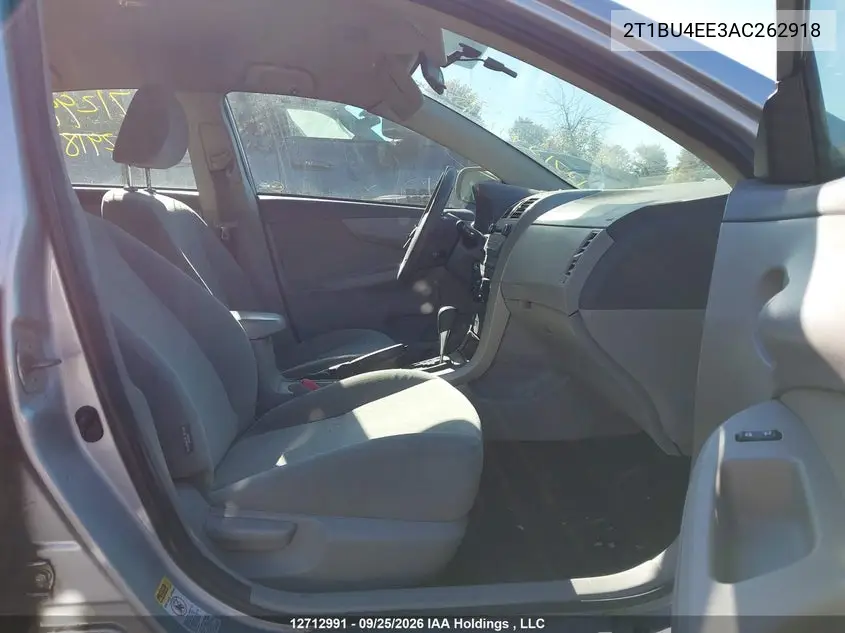 2010 TOYOTA COROLLA VIN 2T1BU4EE3AC262918 — фото 5