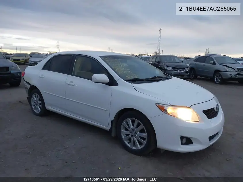 TOYOTA COROLLA 2010, VIN 2T1BU4EE7AC255065