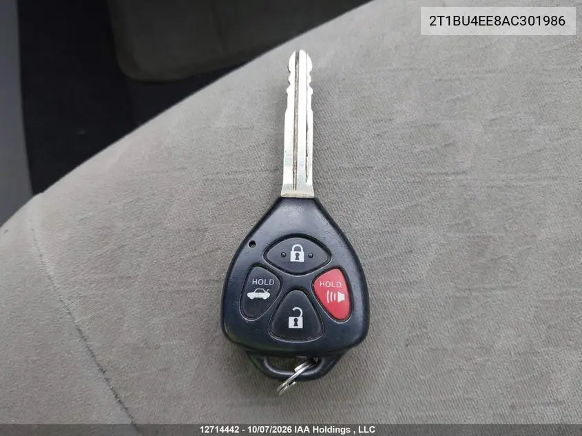 2010 TOYOTA COROLLA VIN 2T1BU4EE8AC301986 — фото 11