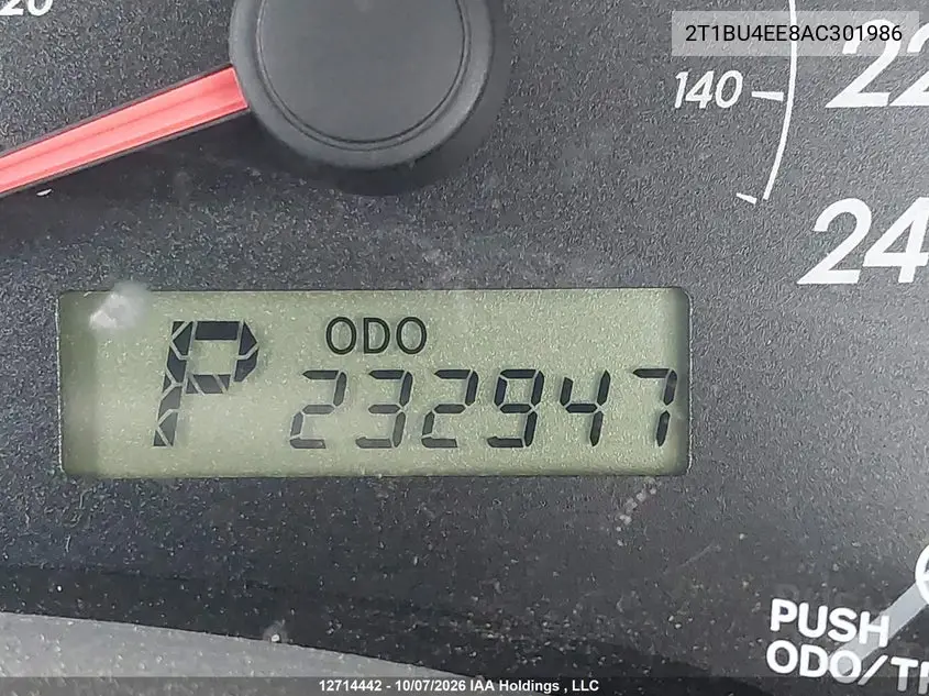 2010 TOYOTA COROLLA VIN 2T1BU4EE8AC301986 — фото 16