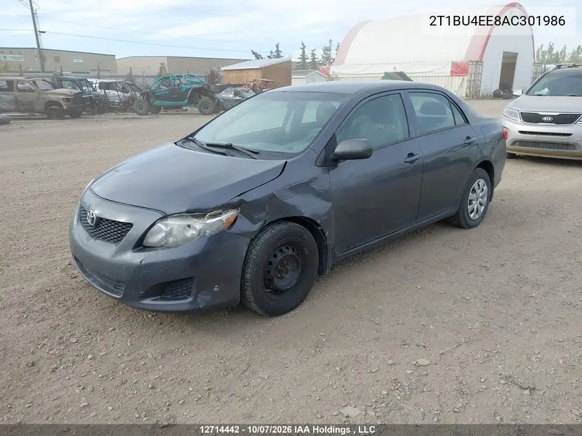 2010 TOYOTA COROLLA VIN 2T1BU4EE8AC301986 — фото 2