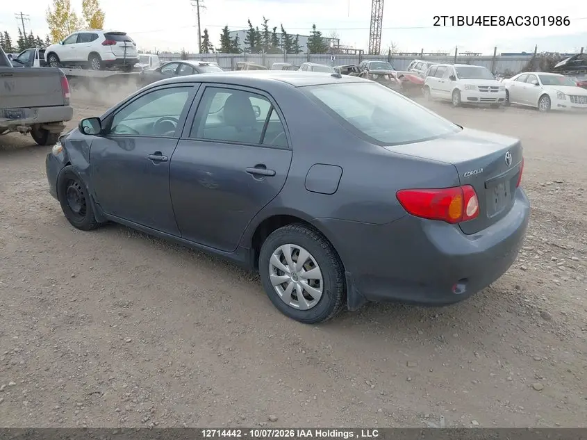 2010 TOYOTA COROLLA VIN 2T1BU4EE8AC301986 — фото 3