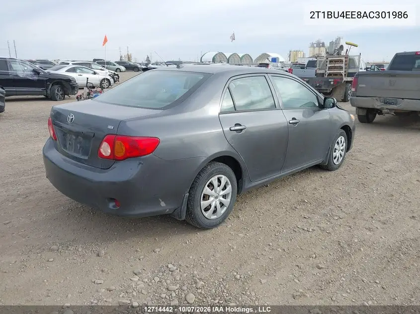 2010 TOYOTA COROLLA VIN 2T1BU4EE8AC301986 — фото 4