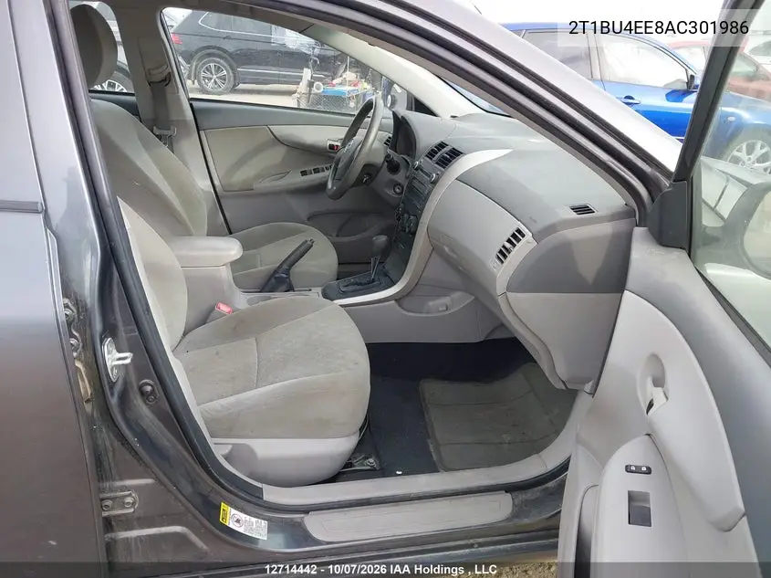 2010 TOYOTA COROLLA VIN 2T1BU4EE8AC301986 — фото 5