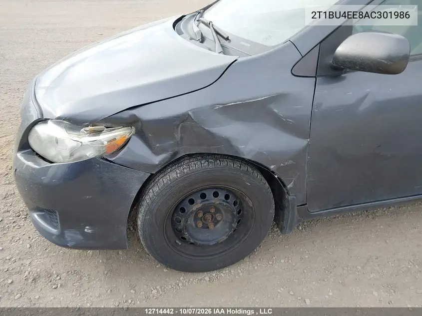 2010 TOYOTA COROLLA VIN 2T1BU4EE8AC301986 — фото 6