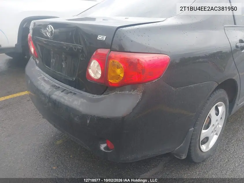 2010 TOYOTA COROLLA VIN 2T1BU4EE2AC381950 — фото 12