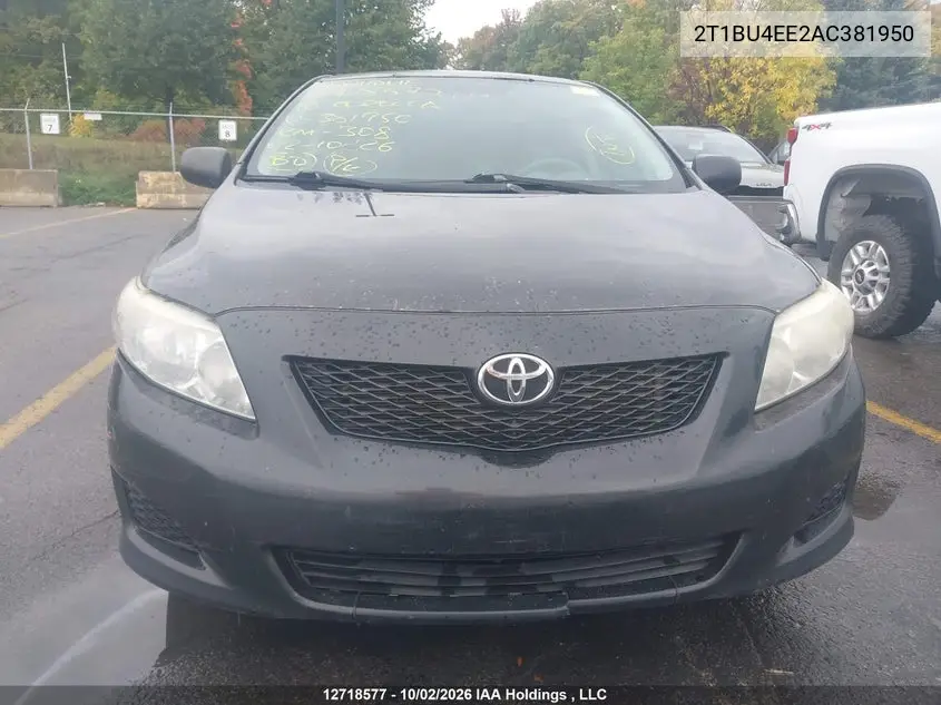 2010 TOYOTA COROLLA VIN 2T1BU4EE2AC381950 — фото 13