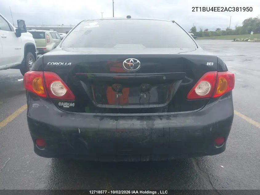 2010 TOYOTA COROLLA VIN 2T1BU4EE2AC381950 — фото 17