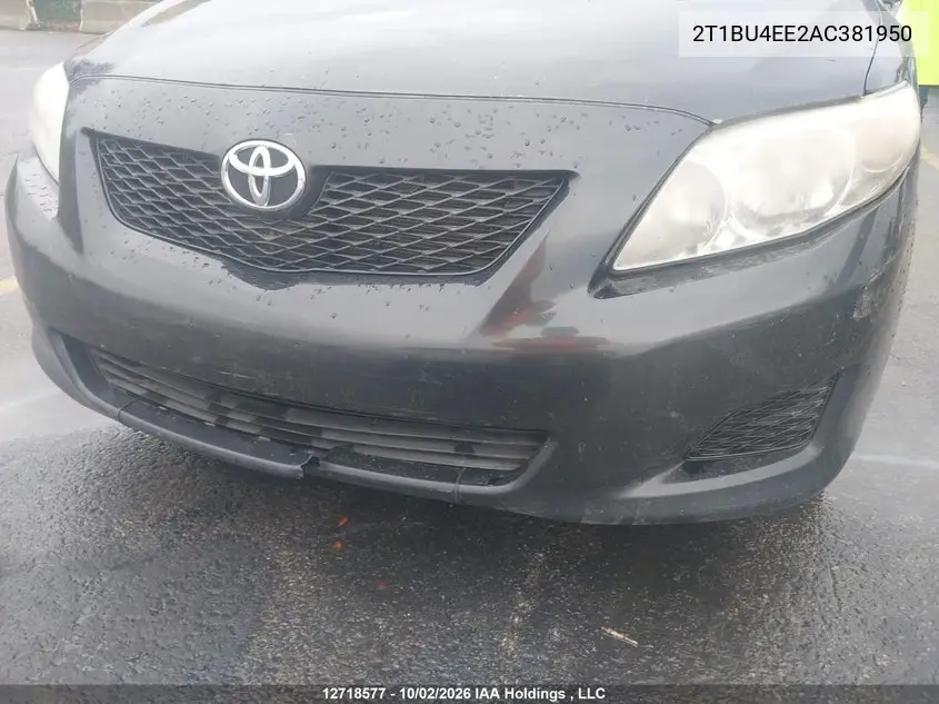 2010 TOYOTA COROLLA VIN 2T1BU4EE2AC381950 — фото 22