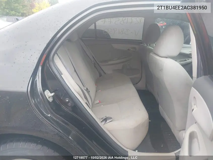 2010 TOYOTA COROLLA VIN 2T1BU4EE2AC381950 — фото 8