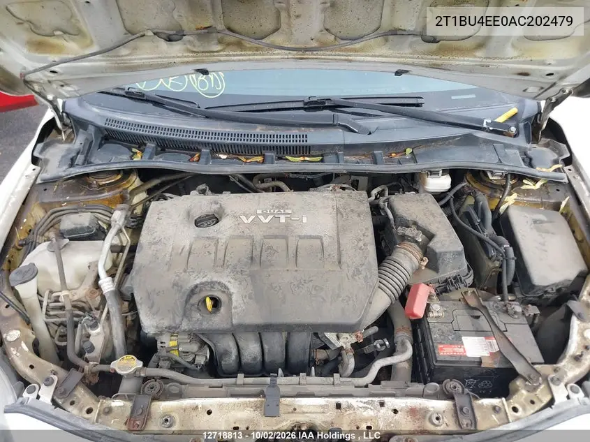 2010 TOYOTA COROLLA VIN 2T1BU4EE0AC202479 — фото 10