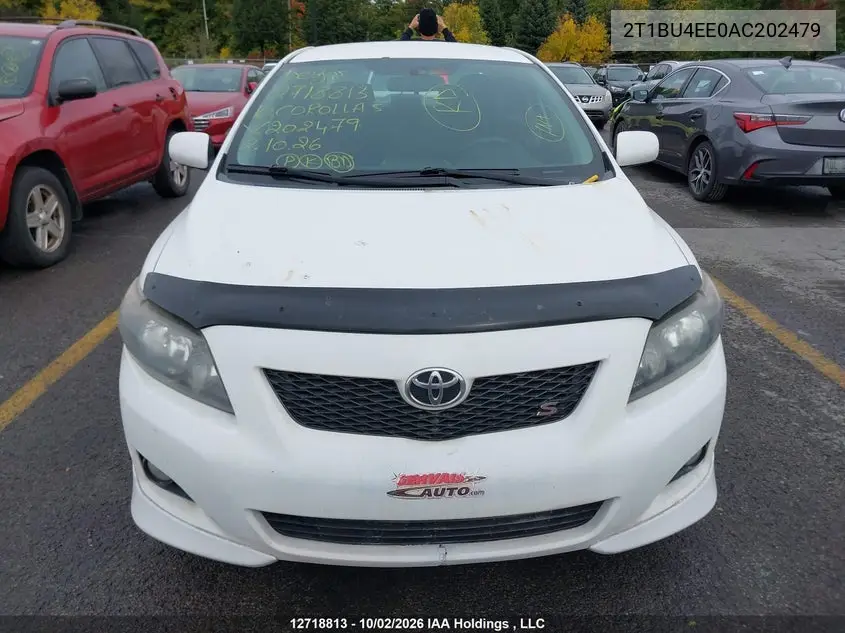 2010 TOYOTA COROLLA VIN 2T1BU4EE0AC202479 — фото 12