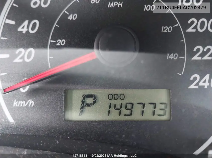 2010 TOYOTA COROLLA VIN 2T1BU4EE0AC202479 — фото 15