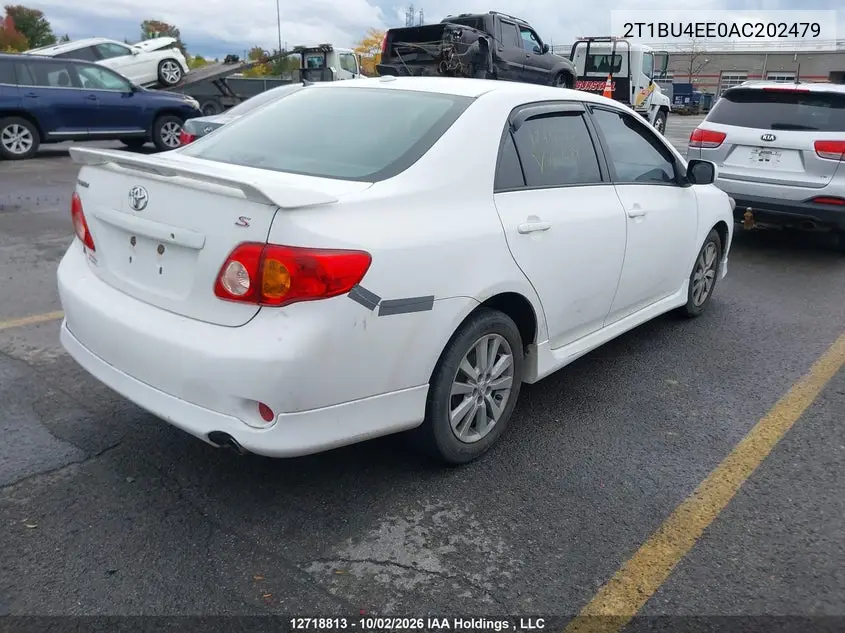 2010 TOYOTA COROLLA VIN 2T1BU4EE0AC202479 — фото 4