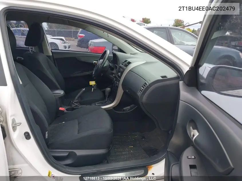 2010 TOYOTA COROLLA VIN 2T1BU4EE0AC202479 — фото 5