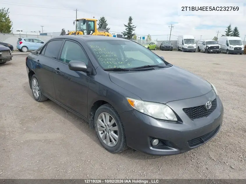 TOYOTA COROLLA 2010, VIN 2T1BU4EE5AC232769