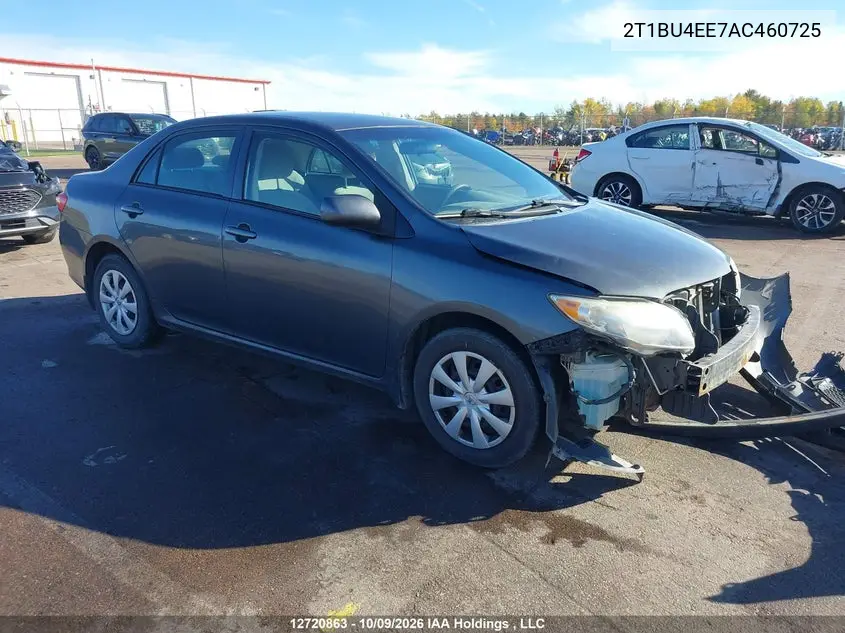 TOYOTA COROLLA 2010, VIN 2T1BU4EE7AC460725