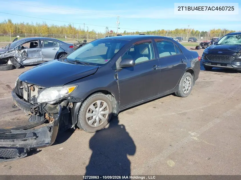 2010 TOYOTA COROLLA VIN 2T1BU4EE7AC460725 — фото 2
