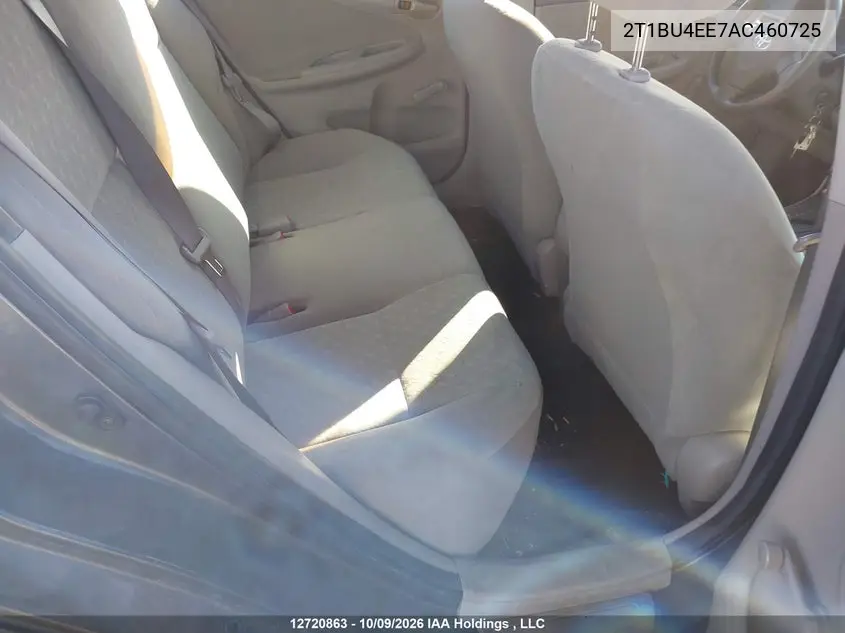 2010 TOYOTA COROLLA VIN 2T1BU4EE7AC460725 — фото 8