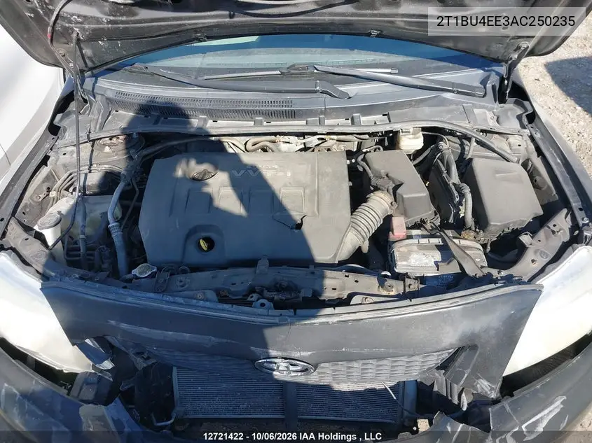 2010 TOYOTA COROLLA VIN 2T1BU4EE3AC250235 — фото 10