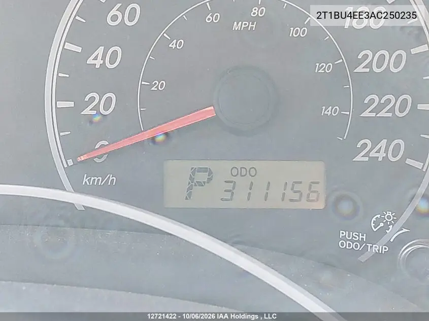 2010 TOYOTA COROLLA VIN 2T1BU4EE3AC250235 — фото 16