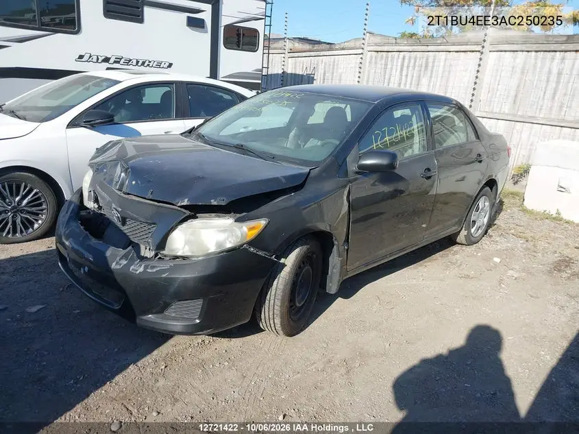 2010 TOYOTA COROLLA VIN 2T1BU4EE3AC250235 — фото 2