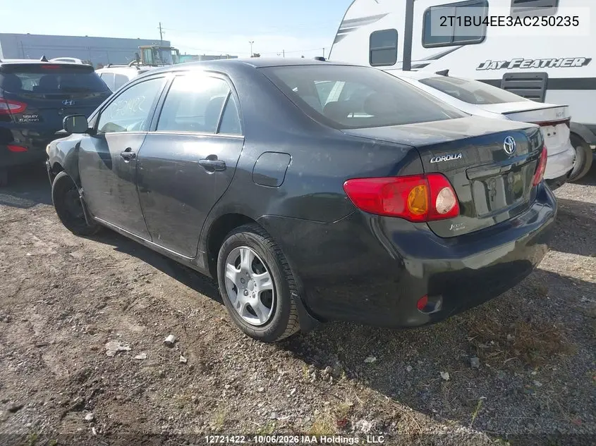 2010 TOYOTA COROLLA VIN 2T1BU4EE3AC250235 — фото 3