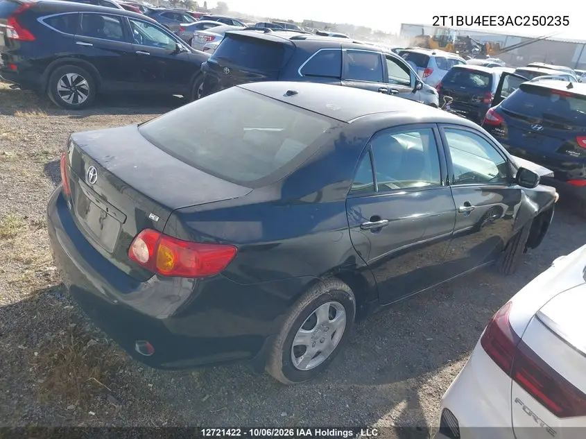 2010 TOYOTA COROLLA VIN 2T1BU4EE3AC250235 — фото 4