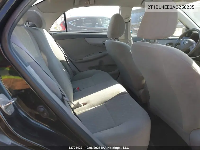 2010 TOYOTA COROLLA VIN 2T1BU4EE3AC250235 — фото 8