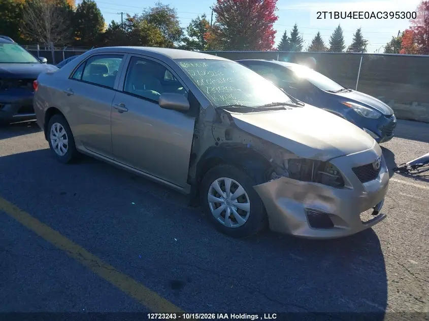 TOYOTA COROLLA 2010, VIN 2T1BU4EE0AC395300