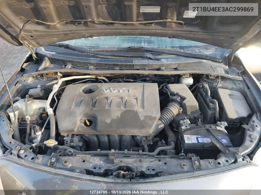 2010 TOYOTA COROLLA VIN 2T1BU4EE3AC299869 — фото 10