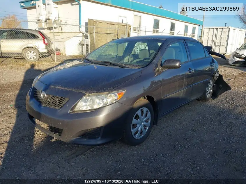2010 TOYOTA COROLLA VIN 2T1BU4EE3AC299869 — фото 2