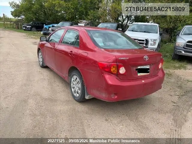 2010 TOYOTA COROLLA VIN 2T1BU4EE5AC215809 — фото 3