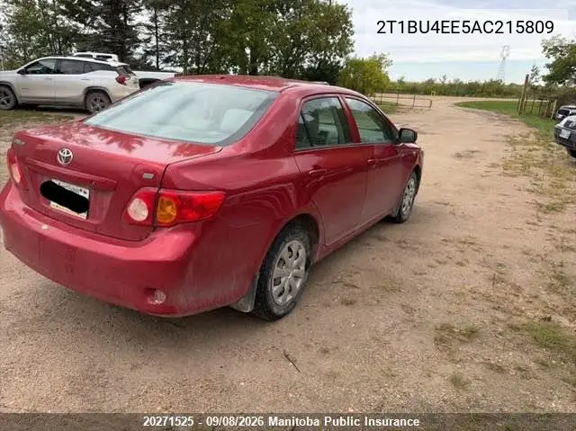 2010 TOYOTA COROLLA VIN 2T1BU4EE5AC215809 — фото 4